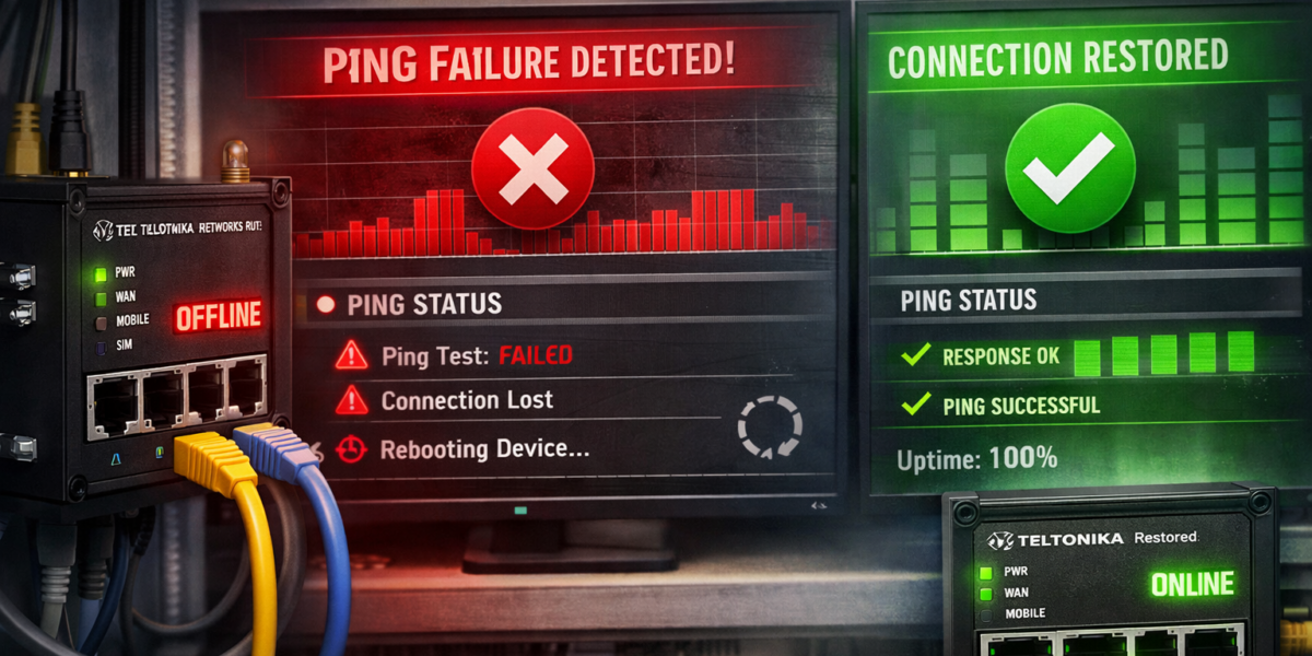 Teltonika Ping Reboot